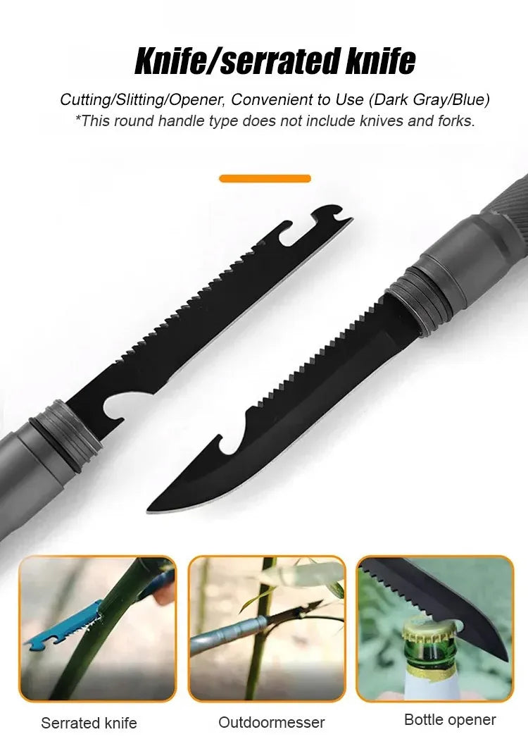Hiking Pole Set Multifunctional Outdoor Hiking Mountain Hiking Defensive Baton Folding Hiking Pole