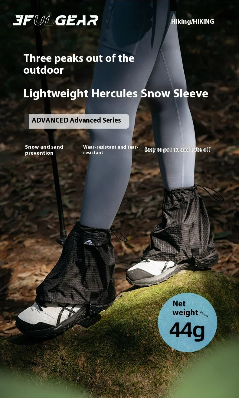 3F UL GEAR Hiking Trekking Leg Gaiters Camping UHMWPE Waterproof Mountain Leggings Snow Sand Protection Shoes Covers Equipment