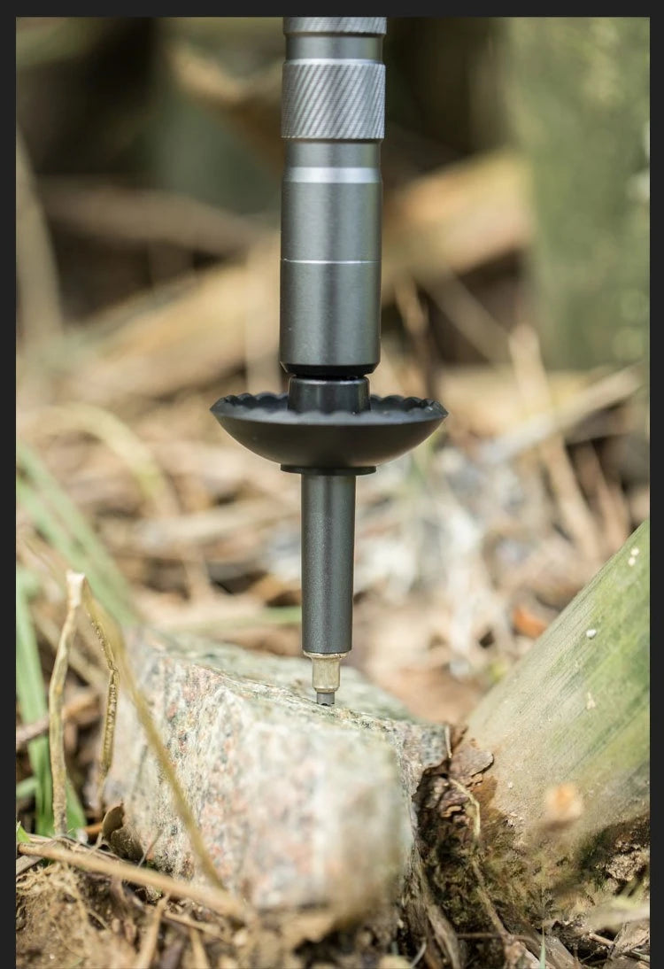 Hiking pole folding multi-functional outdoor  hiking camping self-defense stick ultra-light tactical set crutch retractable