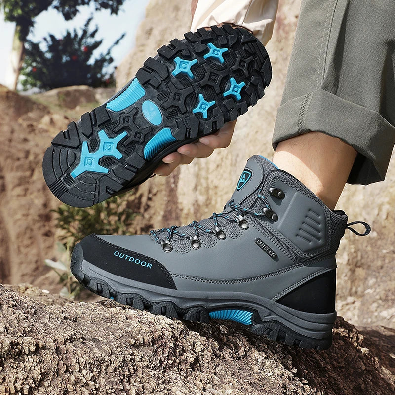 Hiking Shoes Men Ankle Boots Outdoor Camping Anti-collision Climbing Shoe Lace Up Climbing Trekking Sneakers