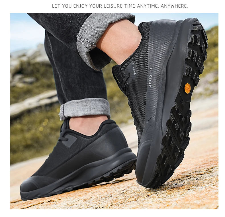 Hiking Shoes Outdoor Walking Mountain Non-Slip Casual Waterproof Sneakers Rubber Wear-Resistant Camping Breathable Hiking Boots