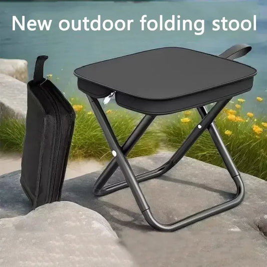 Portable folding stool