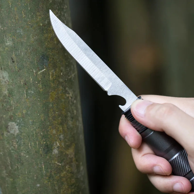 Hiking pole folding multi-functional outdoor  hiking camping self-defense stick ultra-light tactical set crutch retractable