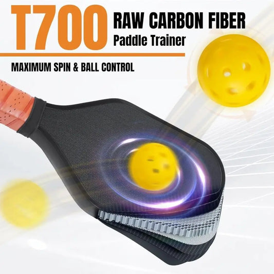 Carbon Fiber Pickleball Training Paddle Long Handle Wear Resistant