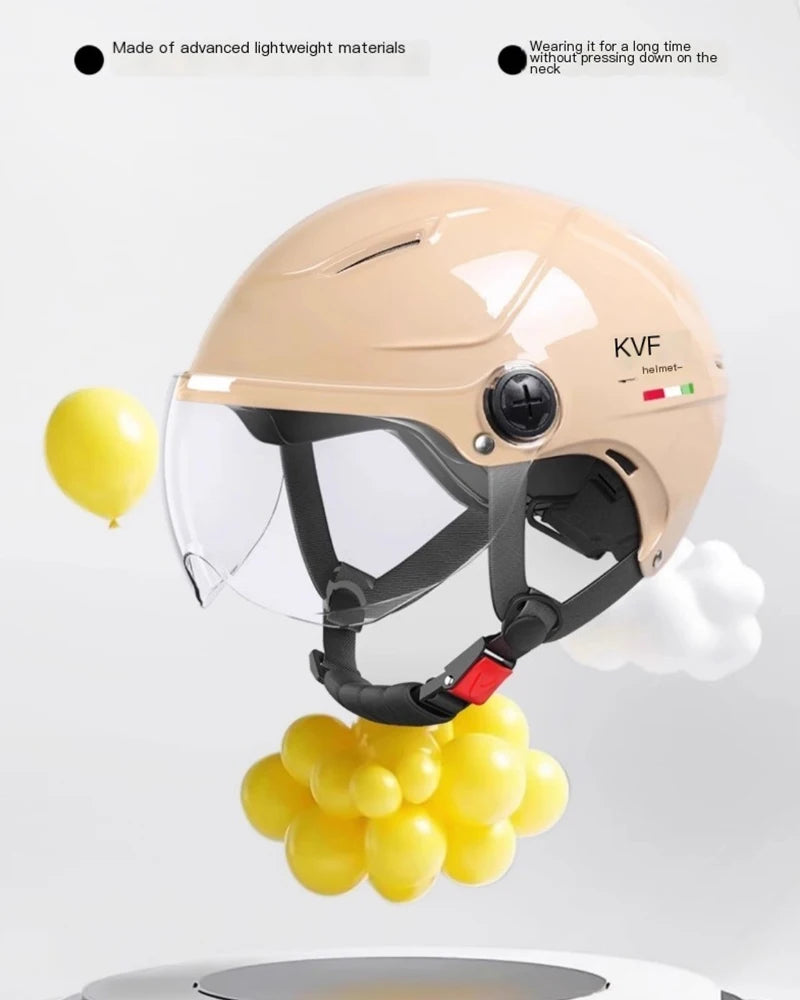 2025 E-Bike helmet summer helmet for motorcycle men women with sunglasses