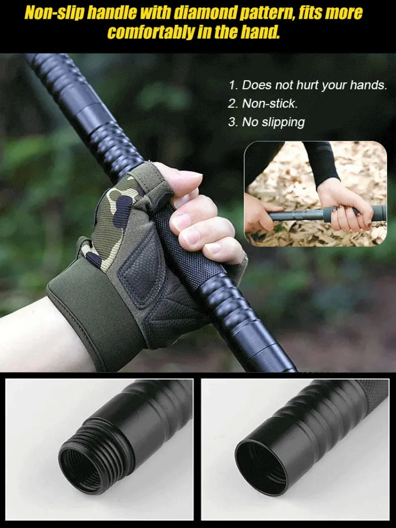 Hiking Pole Set Multifunctional Outdoor Hiking Mountain Hiking Defensive Baton Folding Hiking Pole