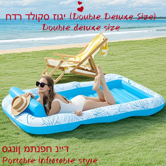 Portable inflatable mattress