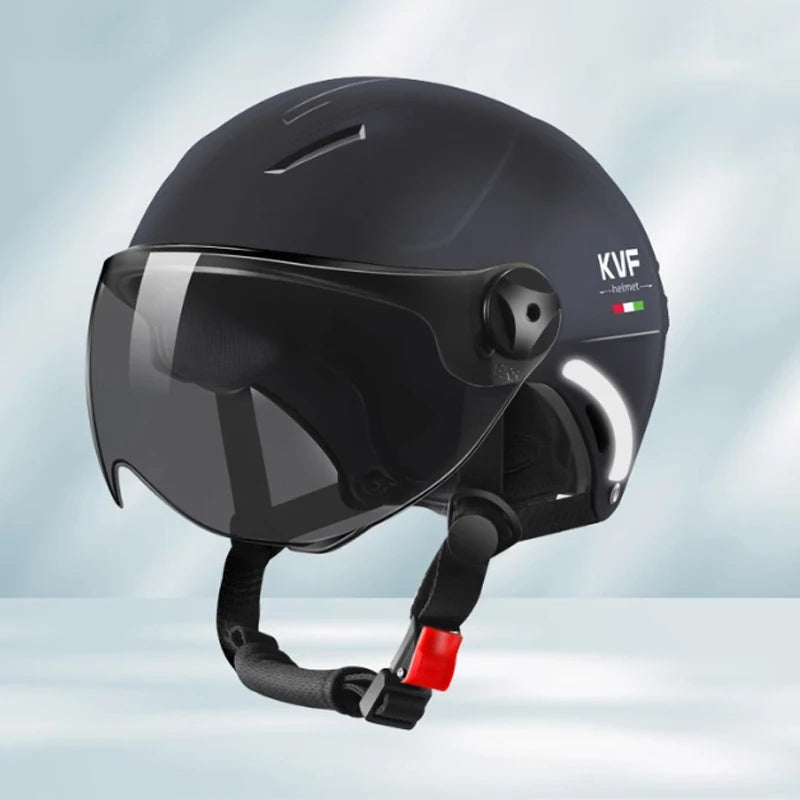 2025 E-Bike helmet summer helmet for motorcycle men women with sunglasses