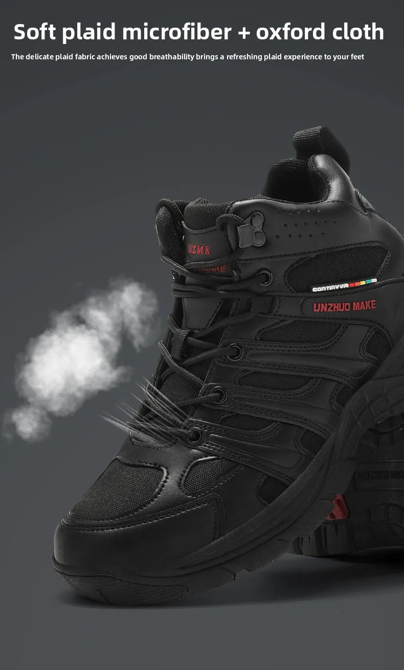 Hiking Boots Lightweight Anti-Slip Mid Ankle Trekking Shoes for Outdoor Backpacking, Mountaineering & Rugged Terrain‌